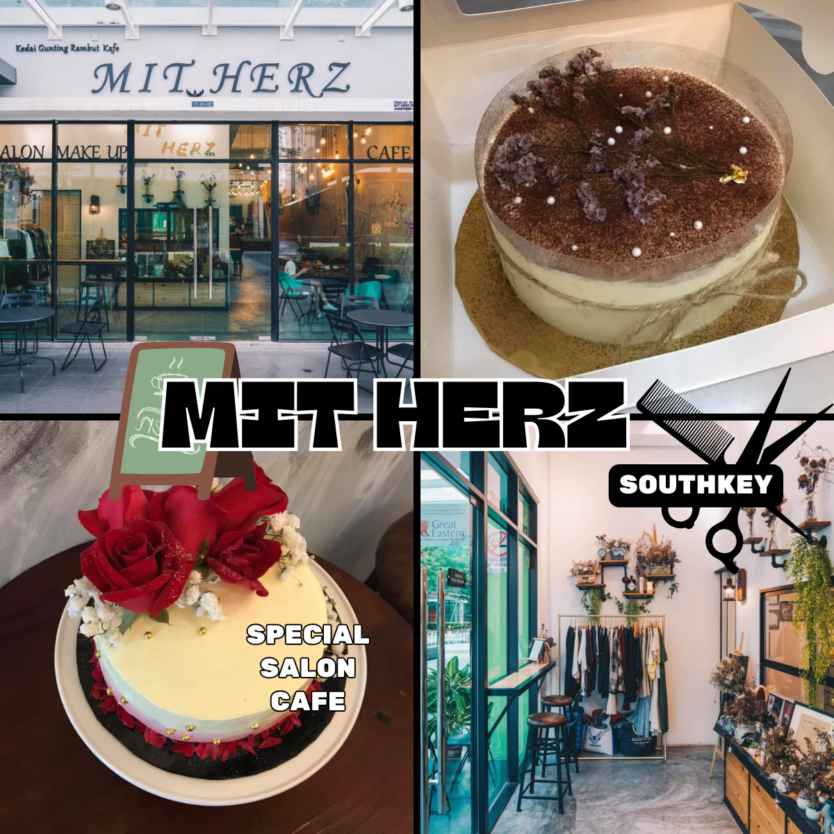 「 MIT HERZ 」SALON CAFE : Where Style Meets Savory in Southkey