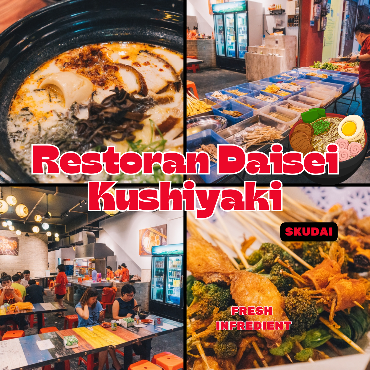 Dive into the Flavor Fusion at「 Restoran Daisei Kushiyaki 」