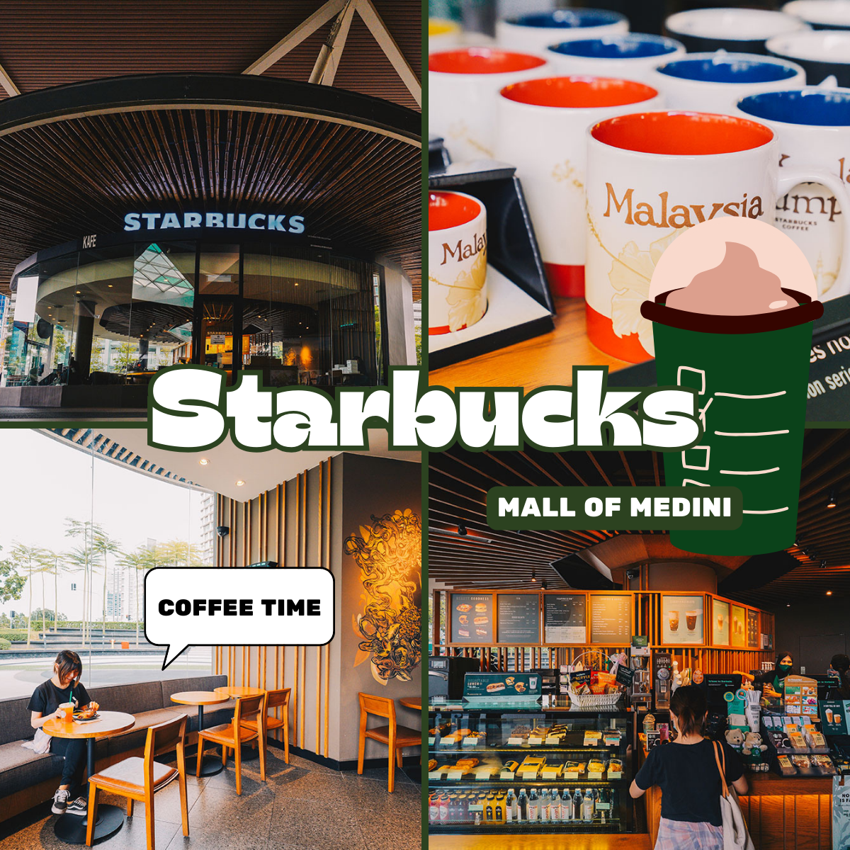 「 Starbucks 」at Mall of Medini : A Blend of Architectural Beauty and Coffee Perfection