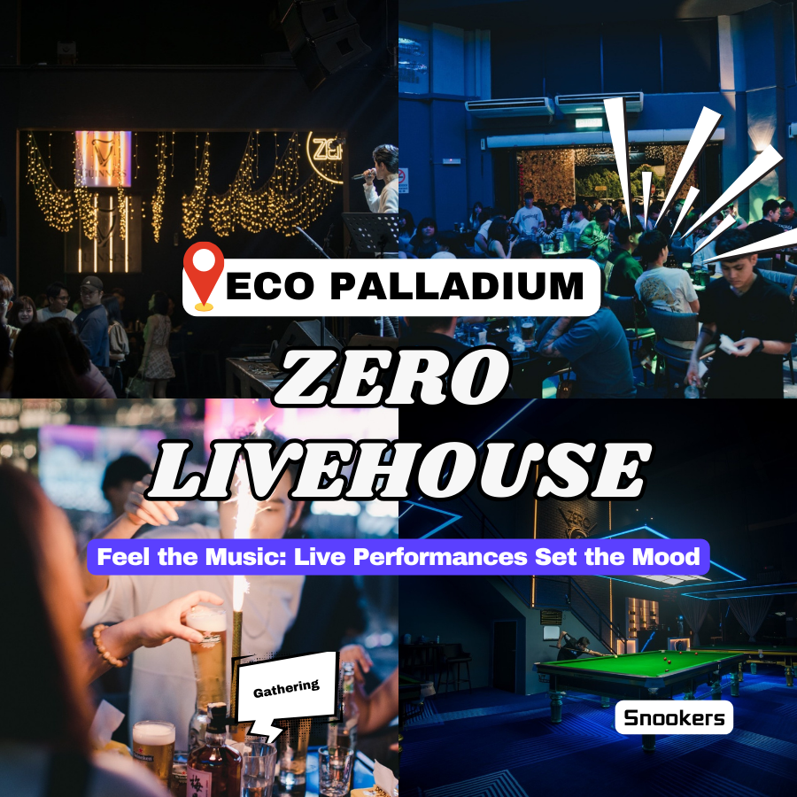 Feel the Beat, Taste the Drinks, and Own the Night at Zero Livehouse – Eco Palladium’s Wildest Music Bar! The party doesn’t stop until the sun comes up!