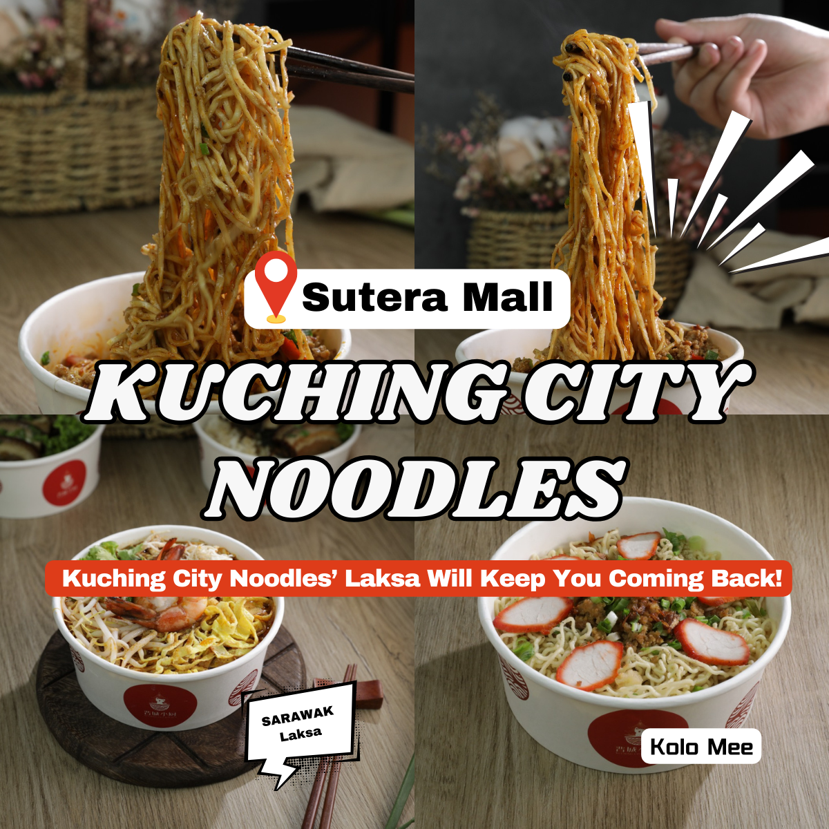 Your Ultimate Sarawak Food Journey Awaits! Kuching City Noodles’ Kolo Mee and Laksa Are a Must-Try in JB!